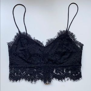 Lace up bralette crop top